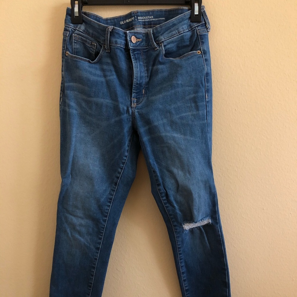 skinny and ripped jeggings from old navy